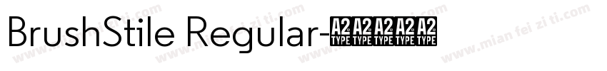 BrushStile Regular字体转换